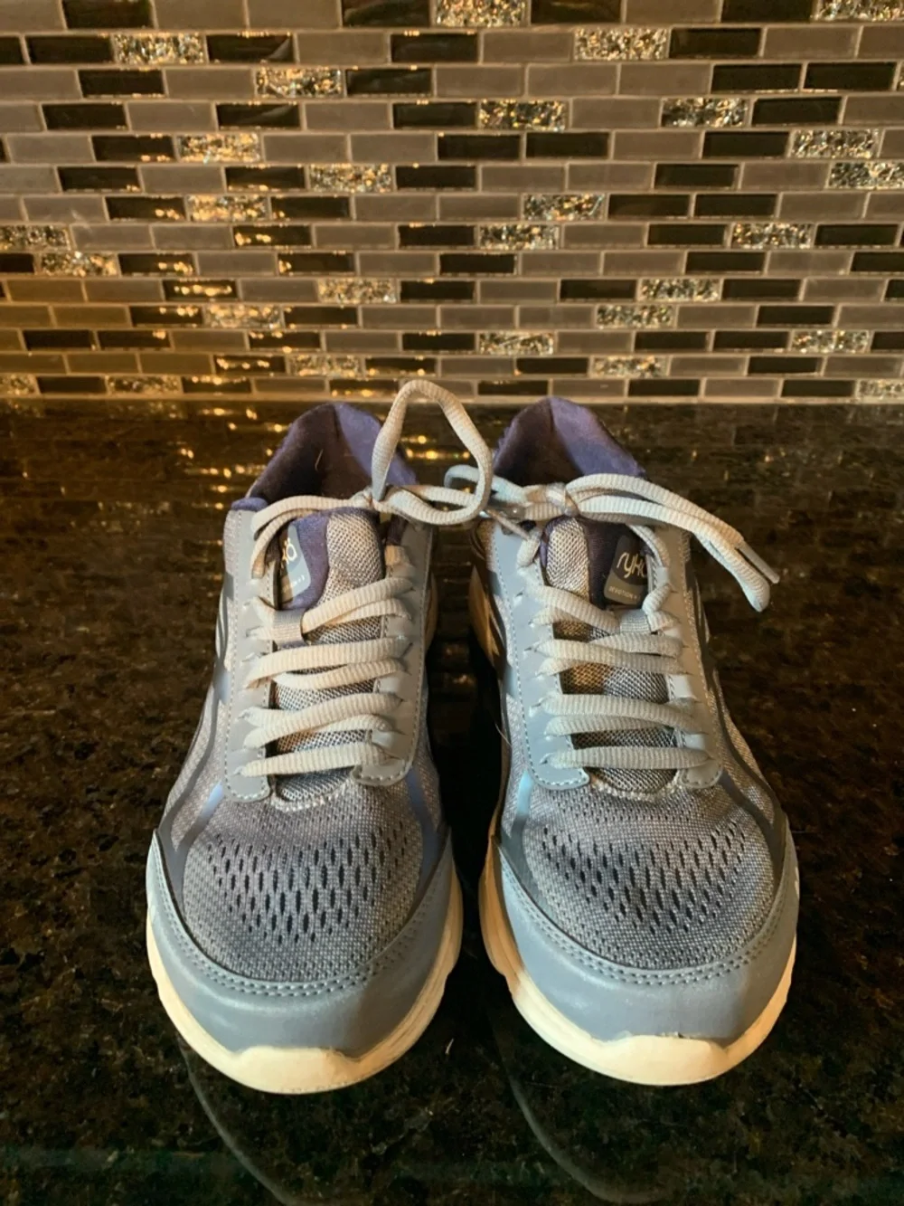 Ryka Light Blue Gray Women's Athletic Walking Shoe - Picture 2 of 8